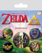 The Legend of Zelda Pin-Back Buttons 5-Pack Link